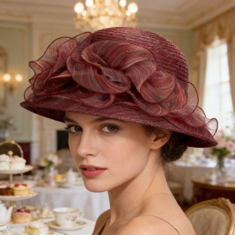 Sun Hat Wide Brim - Cappello da Sole Trasparente in Garza