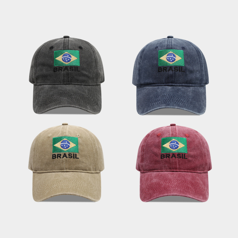 Dad Hat Cotton - Cappellino da Baseball Vintage con Bandiera