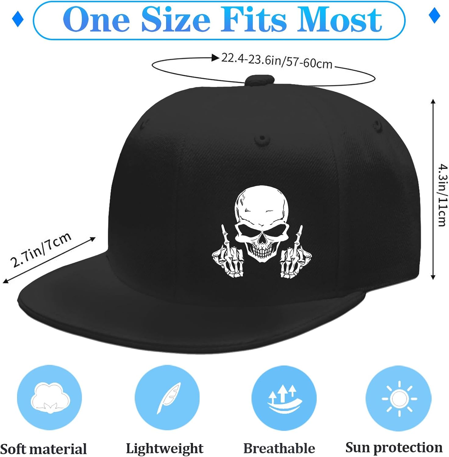 Cappelli snapback con dito med - Snapback Hat Flat recensione e prezzo